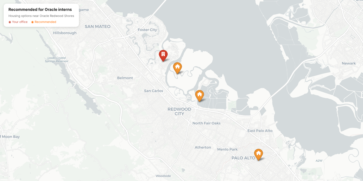 Redwood City map